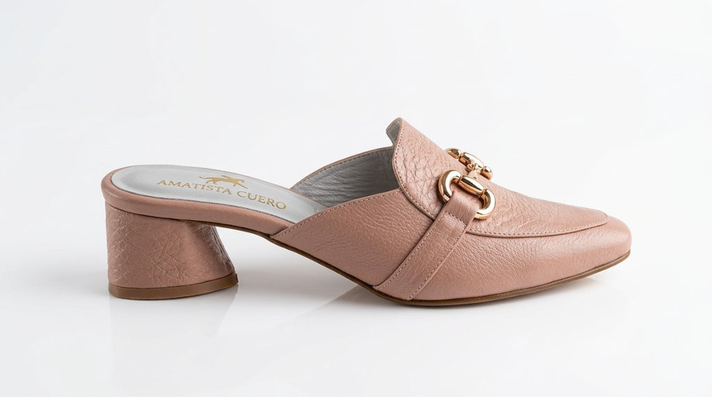 MULE X FOLIA EN CUERO