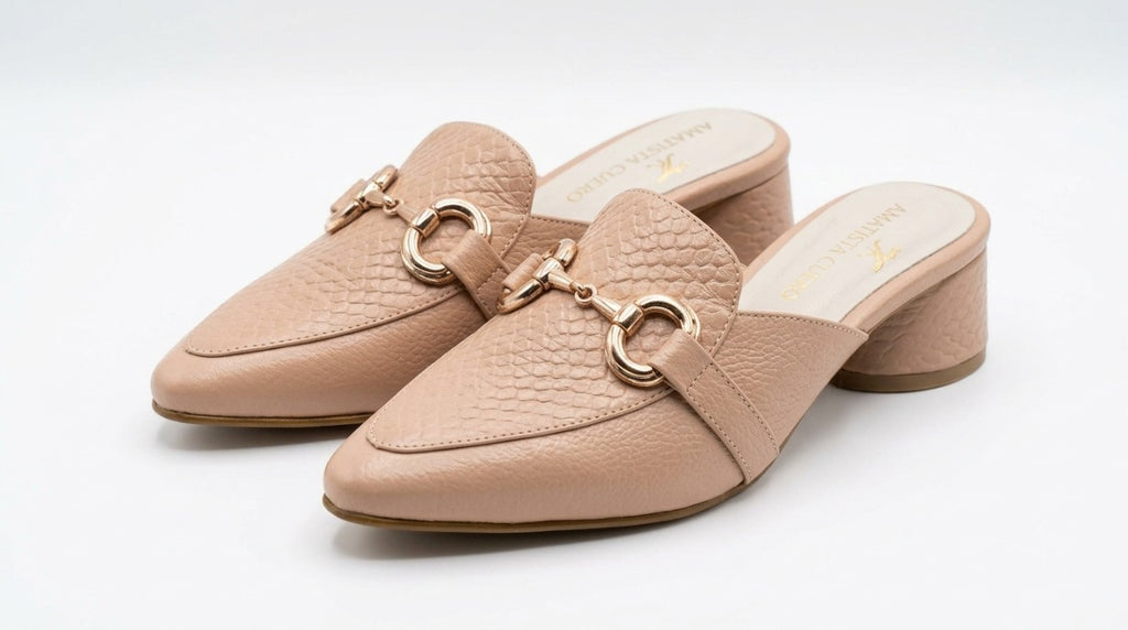 MULE X FOLIA EN CUERO