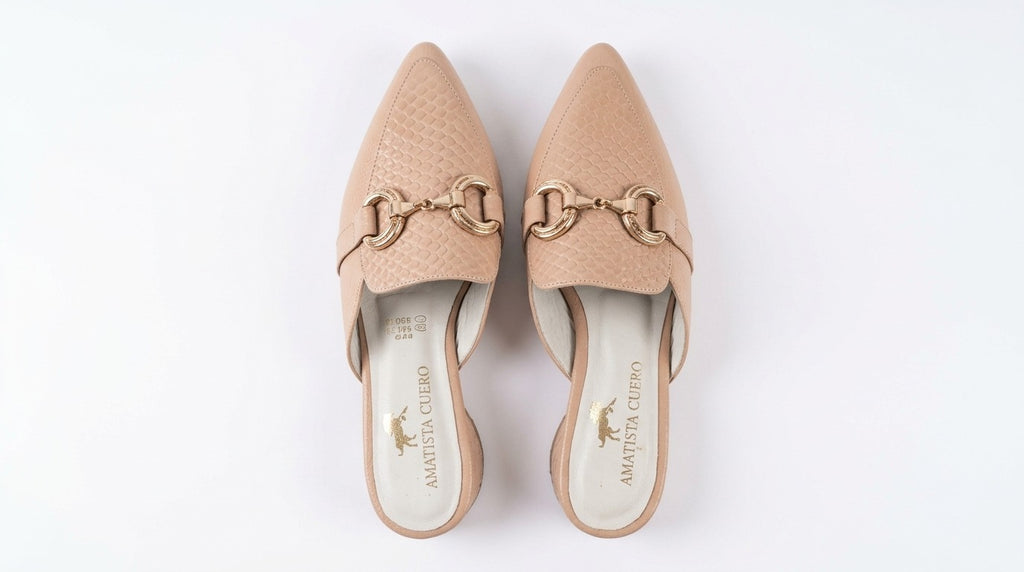 MULE X FOLIA EN CUERO