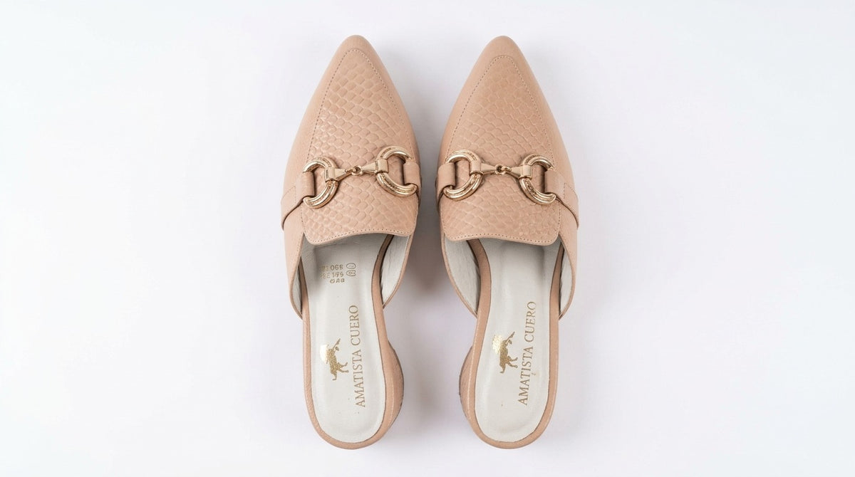 MULE X FOLIA EN CUERO
